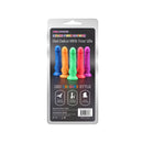DeLuxe Pure Nature Neo Colours Siliconen Dildo 23 x 4.1 cm - Oranje