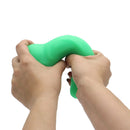 DeLuxe Pure Nature Neo Colours Siliconen Dildo 23 x 4.1 cm - Oranje