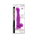 DeLuxe Pure Nature Neo Colours Siliconen Dildo 26.5 x 5.1 cm - Paars
