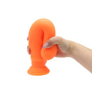 DeLuxe Pure Nature Neo Colours Siliconen Dildo 26.5 x 5.1 cm - Paars