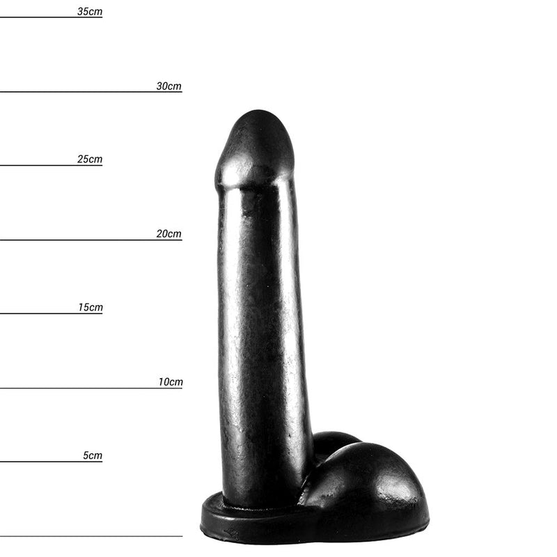 Dinoo - Dildo Diceratops 29 x 6 cm - Zwart