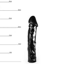 Dinoo - Dildo Erketu 27 x 6,3 cm - Zwart