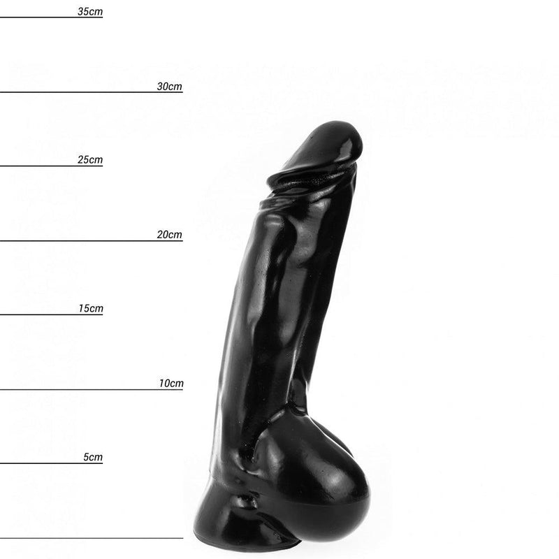 Dinoo - Dildo HUNG - Tyran 28 x 5 cm - Zwart-Erotiekvoordeel.nl