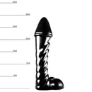 Dinoo - Dildo Irritator 29 x 7,6 cm - Zwart