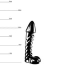 Dinoo - Dildo Lesotho 24 x 6 cm - Zwart
