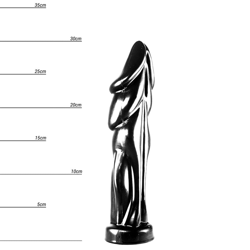 Dinoo - Dildo Paralitian 30 x 8 cm - Zwart