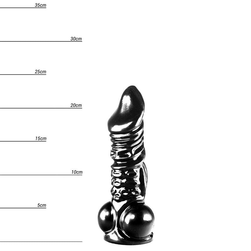 Dinoo - Dildo Rhabdodon 23 x 5,8 cm - Zwart