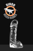 Dinoo - Dildo Met Balzak Raptor 20,5 x 6,5 cm – Transparant
