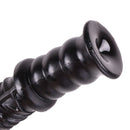 Dinoo - Extreme XXL Dildo Met Handvat - Damocles - 42,5 x 4,5 cm - Zwart-Erotiekvoordeel.nl