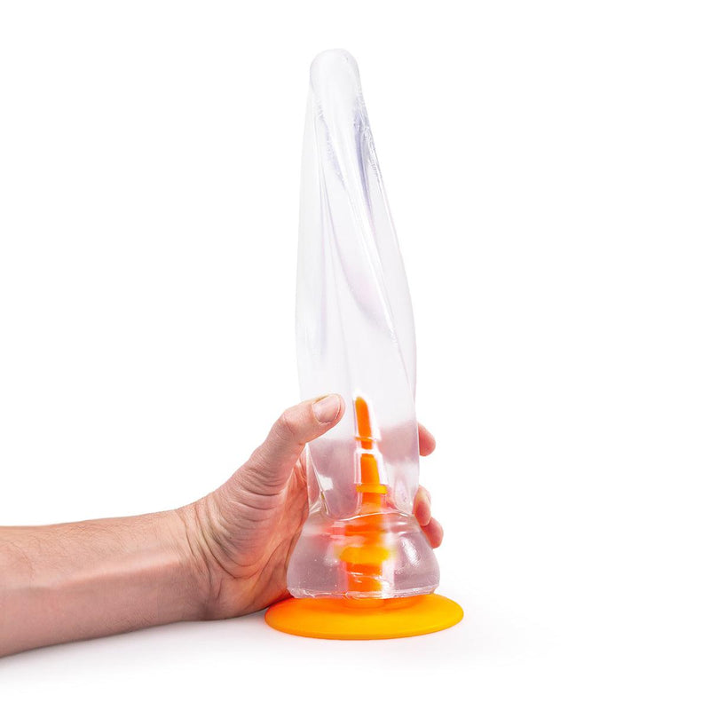 Dinoo - Primal Desires Extra Grote Dildo Met Zuignap Stego - Transparant