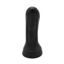 Dinoo - XXL Anaal Dildo Met kromming Van TPE - Zwart