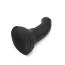 Dinoo - XXL Anaal Dildo Met kromming Van TPE - Zwart