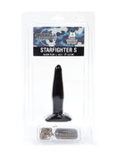 Domestic Partner - Starfighter Small - Buttplug - 12,5 x 2,5 cm - Zwart-Erotiekvoordeel.nl