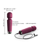 Dorcel - Mini Wanderful - Mini Wand Vibrator - Plum-Erotiekvoordeel.nl