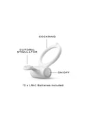 Dorcel - Power Clit - Glow In The Dark - Vibrerende Cockring Met Clitoris Stimulator-Erotiekvoordeel.nl