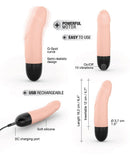 Dorcel - Real Vibration S 2.0 - Oplaadbare Realistische Mini Vibrator - Lichte Huidskleur-Erotiekvoordeel.nl