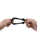 Dorcel - Stronger - Siliconen Cockring Met Stimulerende Metalen Kogeltjes - Zwart-Erotiekvoordeel.nl