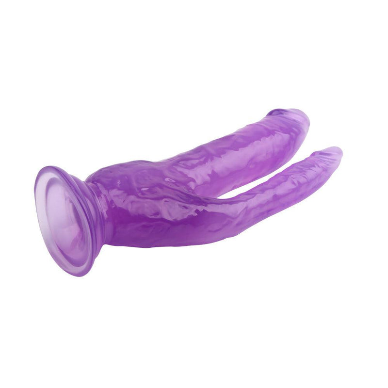 Dubbele dildo 20 cm - Paars-Erotiekvoordeel.nl