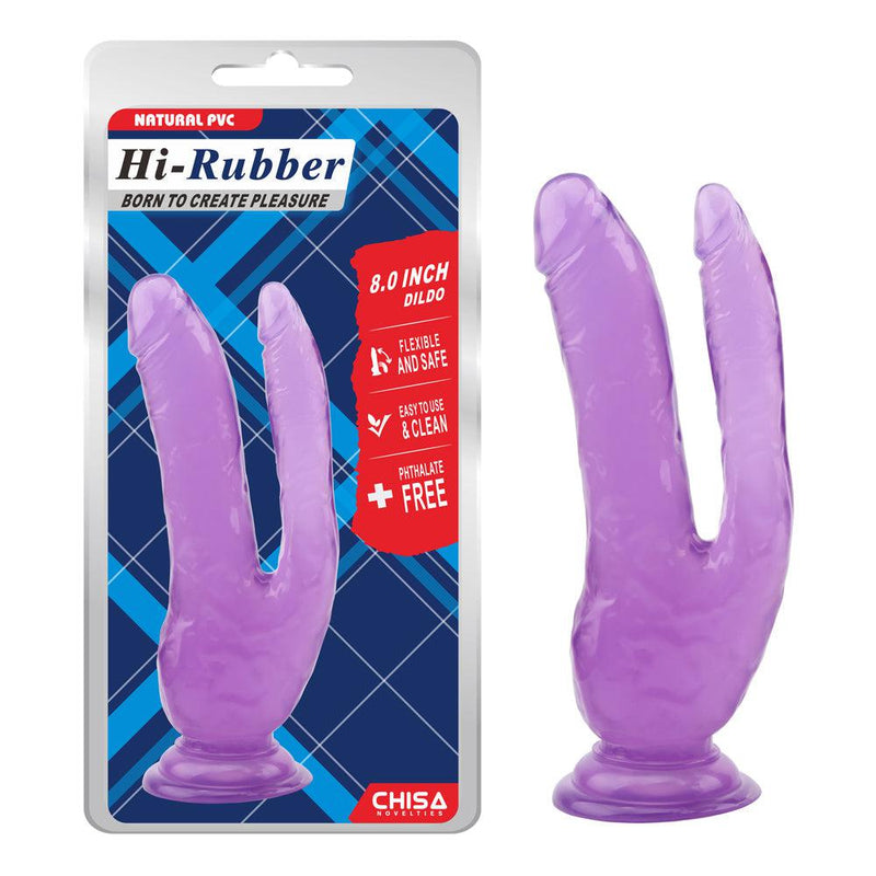 Dubbele dildo 20 cm - Paars-Erotiekvoordeel.nl