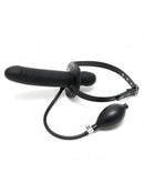 Gag Met opblaasbare dildo - Zwart