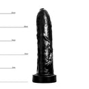 HUNG System - Uncut - Onbesneden Dildo - Met Vac-U-Lock - Zwart-Erotiekvoordeel.nl