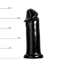 HUNG System - XXXL Dildo met Vac-U-Lock 25 cm - Zwart