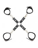 Hogtie Boeienset Met handboeien, voetboeien En hogtie-verbindingsset - Zwart