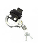 Houder handboeien Met Drukknopen - Zwart