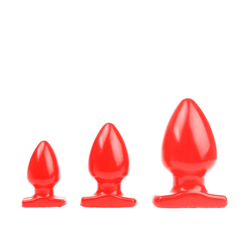 I ♥ Butt - Bolvormige Buttplug - Rood