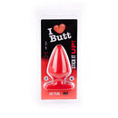 I ♥ Butt - Dikke Buttplug - M - Rood