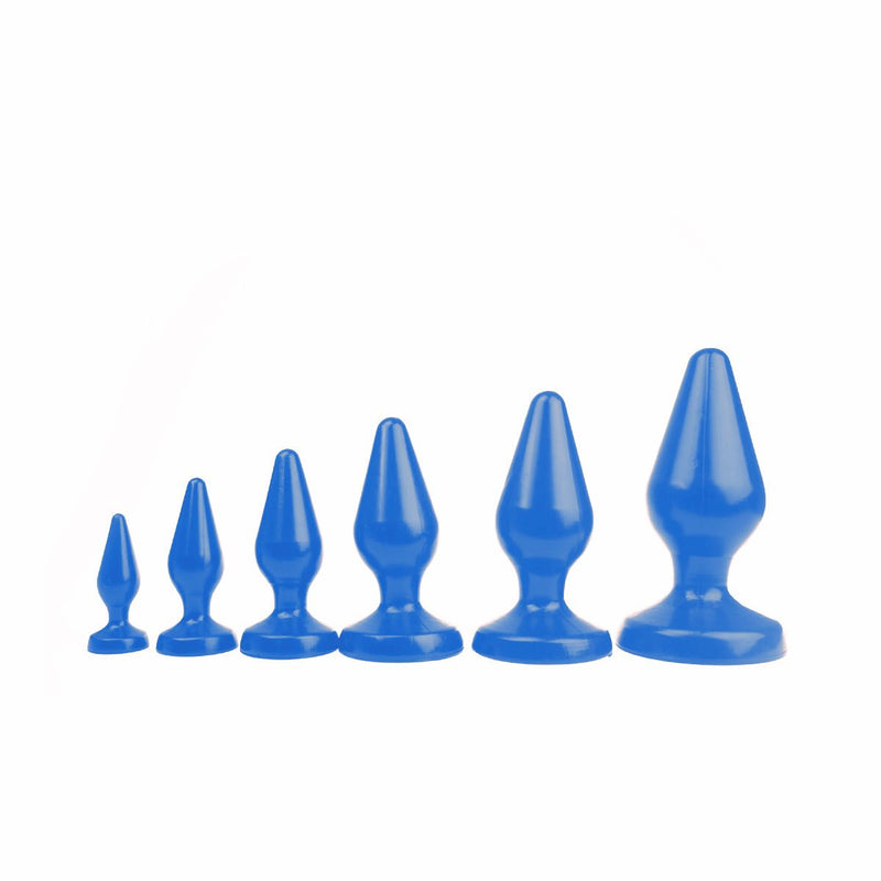 I ♥ Butt - Klassieke Buttplug - L - Blauw