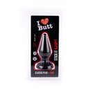 I ♥ Butt - Klassieke Buttplug - M - Zwart