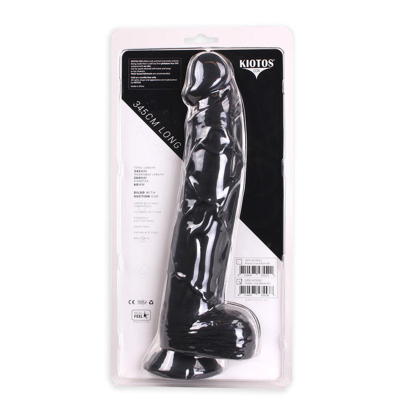 Kiotos Cox - Extra Grote Dildo 34,5 x 6 cm - Zwart