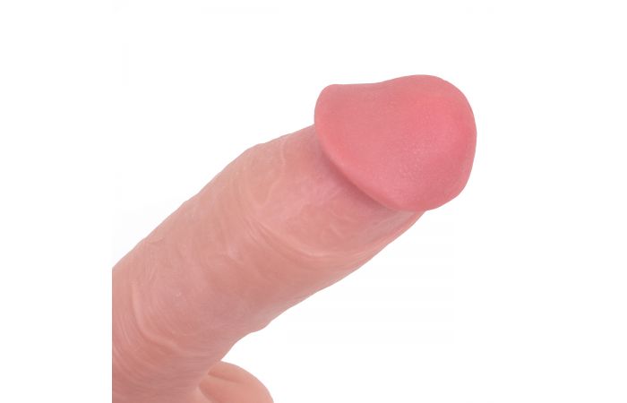 Kiotos Cox - Sliding Skin Dubbellaags Dildo 19.5 x 4.5 cm - Lichte Huidskleur-Erotiekvoordeel.nl