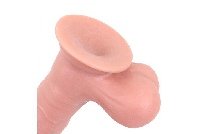 Kiotos Cox - Sliding Skin Dubbellaags Dildo 19.5 x 4.5 cm - Lichte Huidskleur-Erotiekvoordeel.nl