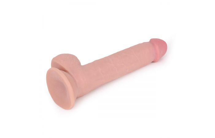 Kiotos Cox - Sliding Skin Dubbellaags Dildo 24 x 4,5 cm - Lichte Huidskleur-Erotiekvoordeel.nl