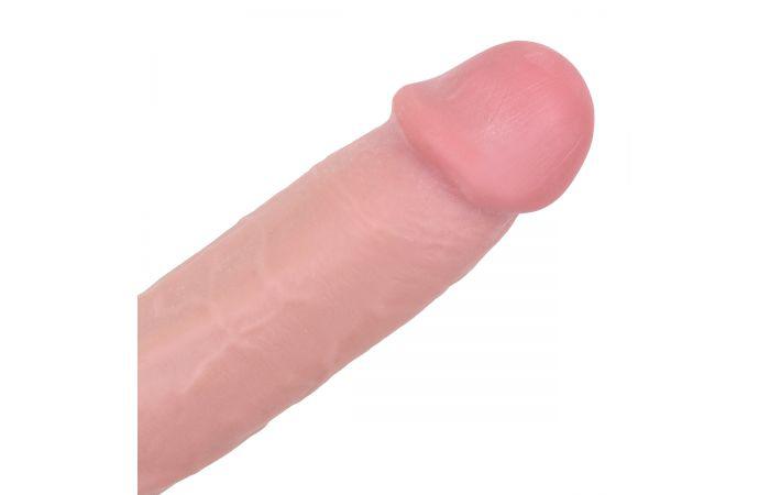 Kiotos Cox - Sliding Skin Dubbellaags Dildo 24 x 4,5 cm - Lichte Huidskleur-Erotiekvoordeel.nl