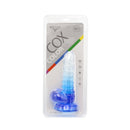 Kiotos Cox Color - Gekleurde Dildo 01 - 15,5 x 3 cm - Transparant/Blauw-Erotiekvoordeel.nl