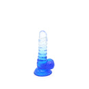 Kiotos Cox Color - Gekleurde Dildo 01 - 15,5 x 3 cm - Transparant/Blauw-Erotiekvoordeel.nl