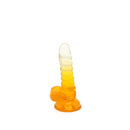 Kiotos Cox Color - Gekleurde Dildo 01 - 15,5 x 3 cm - Transparant/Geel-Erotiekvoordeel.nl
