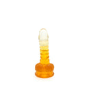 Kiotos Cox Color - Gekleurde Dildo 01 - 15,5 x 3 cm - Transparant/Geel-Erotiekvoordeel.nl