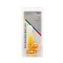 Kiotos Cox Color - Gekleurde Dildo 01 - 15,5 x 3 cm - Transparant/Geel-Erotiekvoordeel.nl