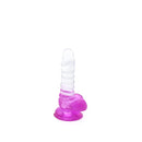 Kiotos Cox Color - Gekleurde Dildo 01 - 15,5 x 3 cm - Transparant/Paars-Erotiekvoordeel.nl