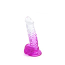 Kiotos Cox Color - Gekleurde Dildo 02 - 18,5 x 4 cm - Transparant/Paars-Erotiekvoordeel.nl
