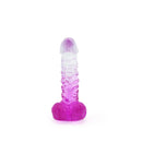 Kiotos Cox Color - Gekleurde Dildo 02 - 18,5 x 4 cm - Transparant/Paars-Erotiekvoordeel.nl