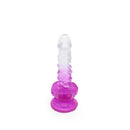Kiotos Cox Color - Gekleurde Dildo 02 - 18,5 x 4 cm - Transparant/Paars-Erotiekvoordeel.nl