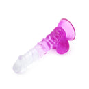 Kiotos Cox Color - Gekleurde Dildo 02 - 18,5 x 4 cm - Transparant/Paars-Erotiekvoordeel.nl