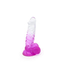Kiotos Cox Color - Gekleurde Dildo 02 - 18,5 x 4 cm - Transparant/Paars-Erotiekvoordeel.nl