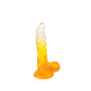 Kiotos Cox Color - Gekleurde Dildo 03 - 17,5 x 3,2 cm - Transparant/Geel-Erotiekvoordeel.nl