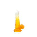 Kiotos Cox Color - Gekleurde Dildo 03 - 17,5 x 3,2 cm - Transparant/Geel-Erotiekvoordeel.nl